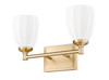 Z-Lite Oren 2 Light Vanity in Modern Gold (7004-2V-MGLD)