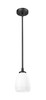 Oren 1 Light Pendant in Matte Black (7004P5-MB)