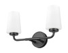 Montford 2 Light Vanity in Matte Black (7005-2V-MB)