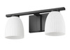 Naya 2 Light Vanity in Matte Black (7518-2V-MB)