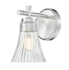 Z-Lite Belle 1 Light Wall Sconce in Brushed Nickel (7519-1S-BN)