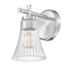 Z-Lite Belle 1 Light Wall Sconce in Brushed Nickel (7519-1S-BN)