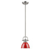 Duncan Mini Pendant with Rod in Pewter (3604-M1L PW-RD)
