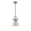 Mini Pendant with Chain (3602-M1L AB-SF)