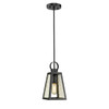 Abbott Small Pendant in Black (3239-S BLK-SB)