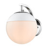 1 Light Wall Sconce (3218-1W CH-WHT)
