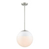 1 Light Pendant with Rod (3218-L PW-WHT)