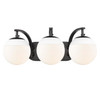 3 Light Bath Vanity (3218-BA3 BLK-WHT)