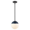Small Pendant with Rod (3218-S BLK-MNVY)