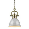 Mini Pendant with Chain (3602-M1L AB-GY)