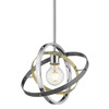 Atom Medium Pendant in Chrome (7936-M CH-AB-BS)