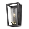 Mercer 1 Light Wall Sconce in Matte Black (4309-WSC BLK-AB-SD)