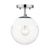 Semi-Flush (3219-SF CH-WHT)