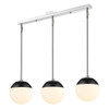 Linear Pendant (3218-3LP CH-BLK)
