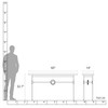 Hubbardton Forge Equus Wood Top Console Table (750120)