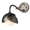 Hubbardton Forge Brooklyn 1-Light Double Shade Long-Arm Sconce (201377)