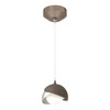 Hubbardton Forge Brooklyn Double Shade Low Voltage Mini Pendant (161183)