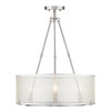 Alyssa 3 Light Semi-Flush - Short and Long Rod in Pewter (5019-3SF-XL PW)