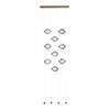 Hubbardton Forge Abacus 9-Light Ceiling-to-Floor LED Pendant (139057)