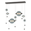 Hubbardton Forge Abacus 7-Light Double Linear LED Pendant (139054)