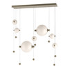 Hubbardton Forge Abacus 7-Light Double Linear LED Pendant (139054)