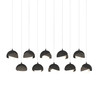 Hubbardton Forge Brooklyn 10-Light Double Shade Pendant (131205)