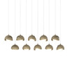 Hubbardton Forge Brooklyn 10-Light Double Shade Pendant (131205)