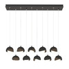 Hubbardton Forge Brooklyn 10-Light Double Shade Pendant (131205)