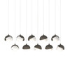 Hubbardton Forge Brooklyn 10-Light Double Shade Pendant (131205)