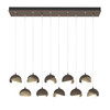 Hubbardton Forge Brooklyn 10-Light Double Shade Pendant (131205)