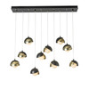 Hubbardton Forge Brooklyn 10-Light Double Shade Pendant (131205)
