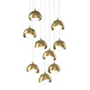 Hubbardton Forge Brooklyn 9-Light Double Shade Pendant (131105)