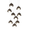 Hubbardton Forge Brooklyn 9-Light Double Shade Pendant (131105)