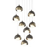 Hubbardton Forge Brooklyn 9-Light Double Shade Pendant (131105)