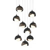 Hubbardton Forge Brooklyn 9-Light Double Shade Pendant (131105)