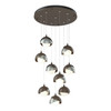 Hubbardton Forge Brooklyn 9-Light Double Shade Pendant (131105)