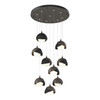 Hubbardton Forge Brooklyn 9-Light Double Shade Pendant (131105)