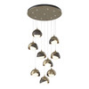 Hubbardton Forge Brooklyn 9-Light Double Shade Pendant (131105)