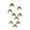 Hubbardton Forge Brooklyn 9-Light Double Shade Pendant (131105)