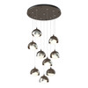 Hubbardton Forge Brooklyn 9-Light Double Shade Pendant (131105)