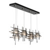 Hubbardton Forge Tura 7-Light Seeded Glass Pendant (131095)