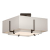 Hubbardton Forge Exos Square Small Double Shade Semi-Flush (126507)