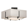 Hubbardton Forge Exos Square Small Double Shade Semi-Flush (126507)