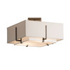 Hubbardton Forge Exos Square Small Double Shade Semi-Flush (126507)