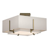 Hubbardton Forge Exos Square Small Double Shade Semi-Flush (126507)