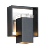 Hubbardton Forge Shadow Box Small Dark Sky Friendly Outdoor Sconce (302661)