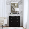 Butler Specialty Company Lark 34 in. W Rectangular Wood 3 Drawer Dresser, Black (5392432)