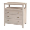 Butler Specialty Company Nora 27 in. W Rectangular Wood 3 Drawer Tall Nightstand with Open Shelf on Top, Taupe (5941450)