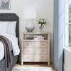 Butler Specialty Company Nora 27 in. W Rectangular Wood 3 Drawer Tall Nightstand with Open Shelf on Top, Taupe (5941450)