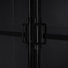 Butler Specialty Company Worthington 77 in. H Iron and Glass Accent 2 Door Storage Cabinet, Black (5865330)